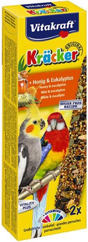 Vitakraft valkparkiet kracker honing | 2 in 1 snacks
