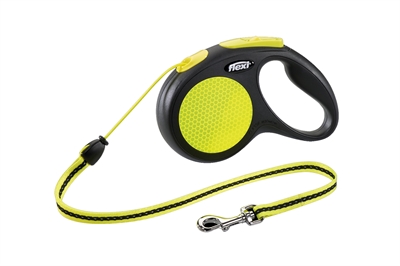 Flexi rollijn new classic cord neon zwart / geel