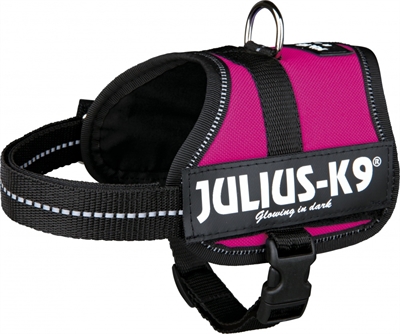Julius k9 power-harnas fuchsia | baby 2 (33-45 cm)