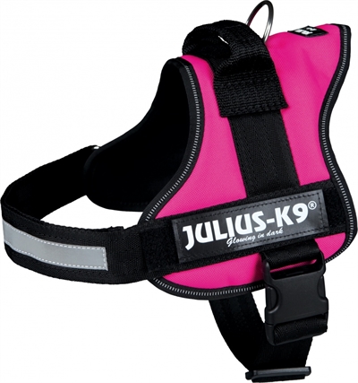 Julius k9 power-harnas | fuchsia, maat 0 (58-76 cm)