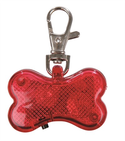 Trixie flashing veiligheidslampje bot rood | 4.5x3 cm