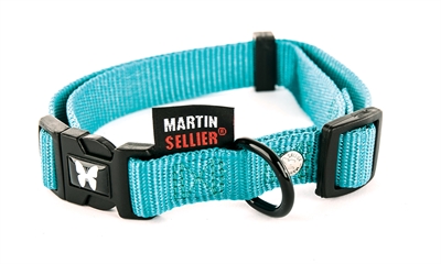 Martin halband verstelbaar nylon turquoise | 20-30x1 cm
