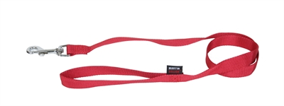 Martin hondenriem basic nylon | rood 120x1 cm