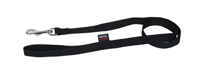 Martin hondenriem basic nylon | zwart 120x1 cm