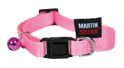 Martin kattenhalsband nylon roze | 20-30x1 cm