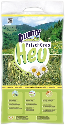 Bunny nature vers gras hooiblaadjes met kamille | 500 gr