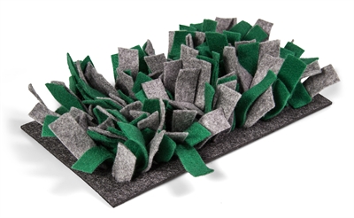 Bunny nature snuffelmat vilt grijs/groen | 28x15x5 cm