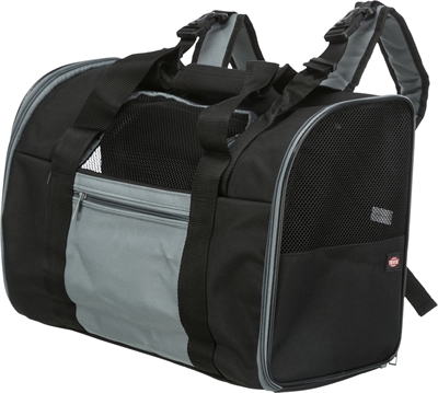 Trixie rugzak connor | tot 8 kg, zwart/grijs, 42x21x29 cm