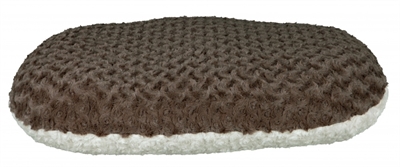 Trixie ovaal kussen kaline grijs/wit | 44x31 cm