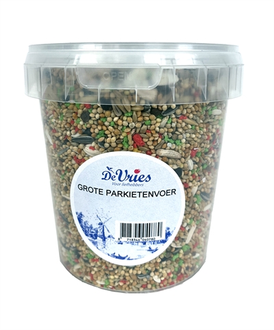 De vries grote parkietenvoer