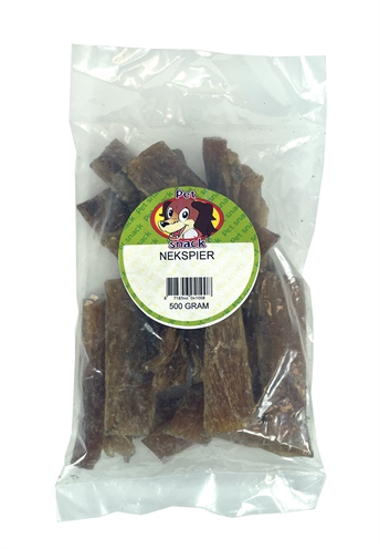 Petsnack nekspier | 500 gr vlees snacks voor honden
