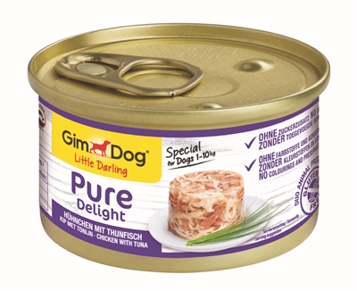 Gimdog little darling pure delight | kip/tonijn 12x85g