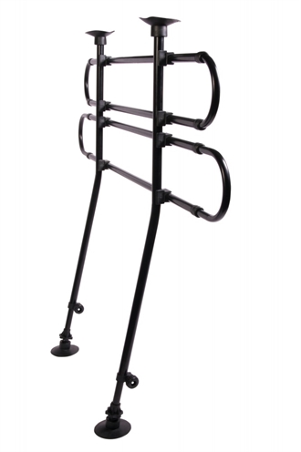 Trixie hondenrek auto 2-delig zwart | 85-140x75-110 cm