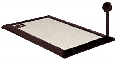 Trixie krabmat met pluche rand bruin / naturel | 70x45 cm