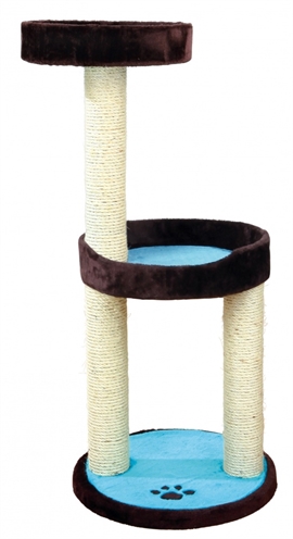 Trixie krabpaal lugo bruin/turquoise | 45x45x103 cm