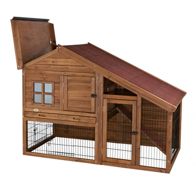 Trixie natura konijnenhok met ren | bruin 151x107x80 cm