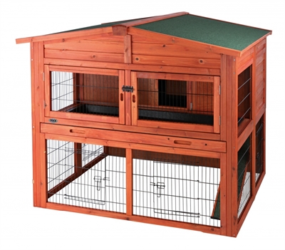 Trixie natura konijnenhok xl met ren | 135x115x112 cm