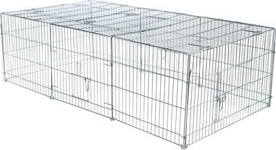Trixie natura knaagdierren met dak | 216x65x116 cm gegalvaniseerd metaal