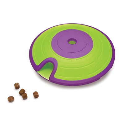 Nina ottosson dog treat maze | paars/lime 18x18x6 cm