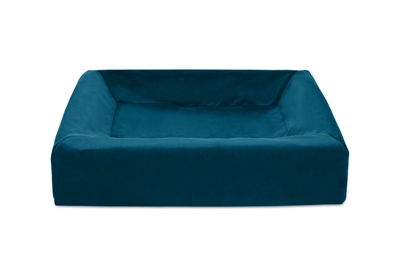 Bia bed royal fluweel hoes voor hondenmand petrol