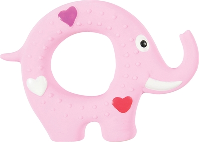 Zolux puppyspeelgoed latex olifant roze | 11,5x2x8 cm