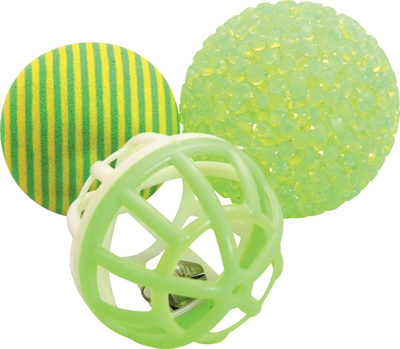 Zolux kattenspeelgoed ballen groen