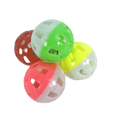 Zolux kattenspeelgoed bal met bel | 4 st assorti 3 cm