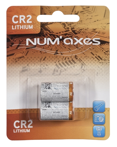 Numaxes lithium batterij cr2 | 3v 2 st
