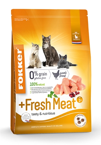 Fokker kat +fresh meat | 2,5 kg vers kattenvoer