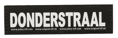 Julius k9 labels voor power-harnas / tuig donderstraal