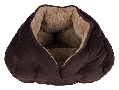 Trixie kattenmand iglo malu | bruin lichtbruin 47x41x27 cm