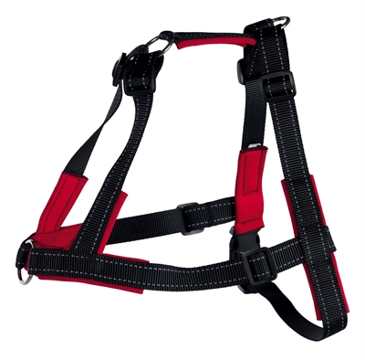 Trixie hondentuig lead'n'walk soft | zwart m-l 55-90 cm