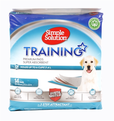 Simple solution puppy training pads | 14 st 54x57 cm