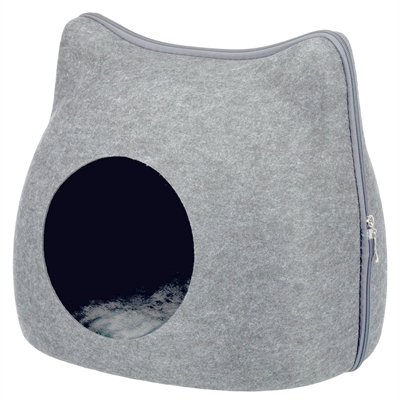 Trixie relax iglo kat vilt grijs | 38x37x35 cm