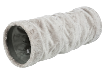 Trixie speeltunnel pluche grijs | 60x22 cm