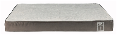 Trixie vitaal orthopedisch kussen | taupe/lichtgrijs 100x70x9,5 cm