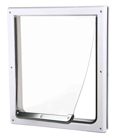 Trixie 2-weg hondenluik wit | m-xl 39 x 45 cm