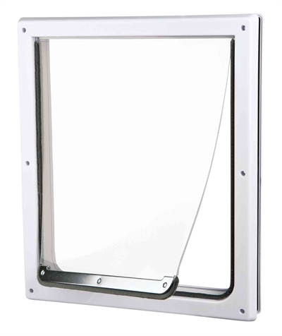 Trixie 2-weg hondenluik wit | s-m 30 x 36 cm