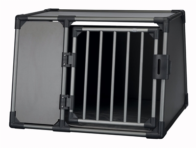 Trixie vervoersbox aluminium grafiet | l 92x78x64 cm