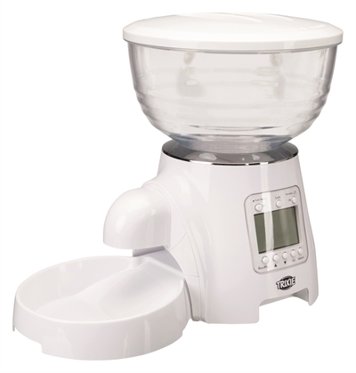 Trixie tx7 automatische voederdispenser wit | 5 l, 40x34x26 cm