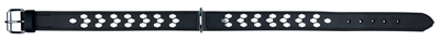 Trixie halsband hond active | leer zwart 65-75x4 cm