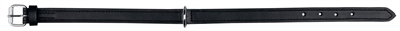 Trixie halsband hond active leer zwart 39×2,2 cm – maat 39-46 cm