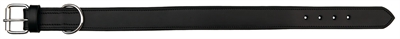 Trixie halsband hond active leer breed zwart | 48-55x4 cm