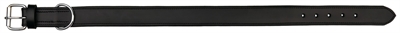 Trixie halsband hond active leer breed zwart | 55-65x4 cm