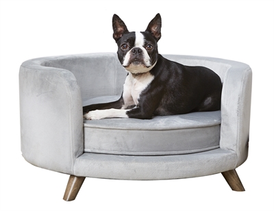 Enchanted pet hondenmand sofa rosie grijs | 68,5x68,5x35,5 cm