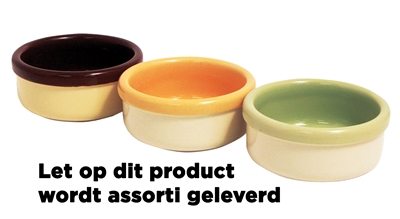 Rosewood twee-kleurige hamster voerbak | 9 cm assorti