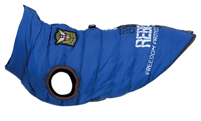 Trixie hondenjas saint-malo | inclusief tuig blauw 33 cm