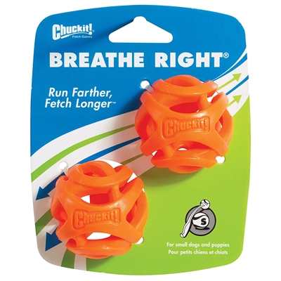 Chuckit breathe right fetch bal | oranje 5 cm - 2 stuks