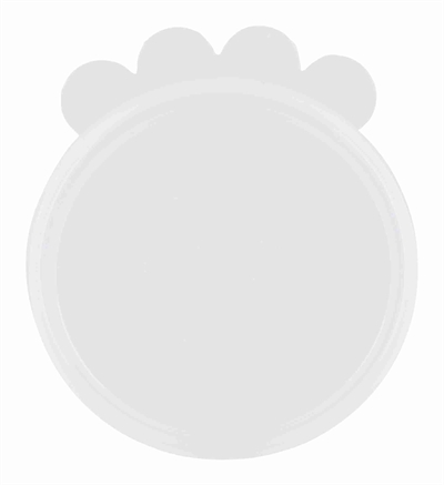Trixie deksel voor blik siliconen transparant | 7,6 cm, 4x2 st