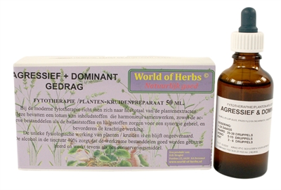World of herbs fytotherapie agressief/dominant gedrag | 50 ml